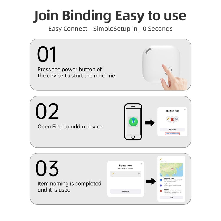 F2 Global Location Tracker Anti-lost Device - White