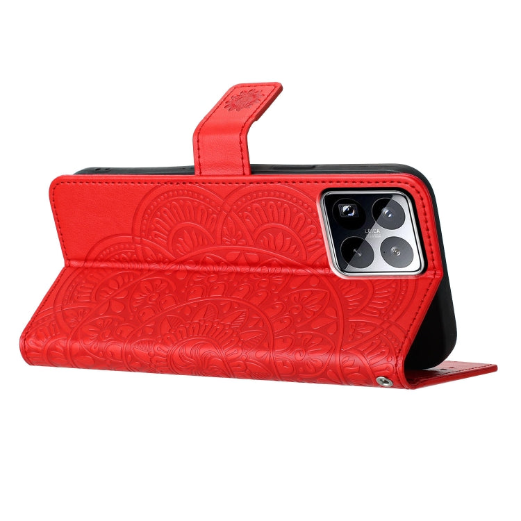 For Xiaomi 15 Pro Flower Embossed Leather Phone Case