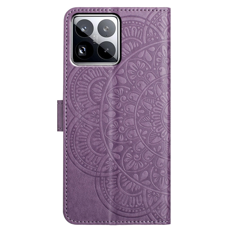 For Xiaomi 15 Pro Flower Embossed Leather Phone Case