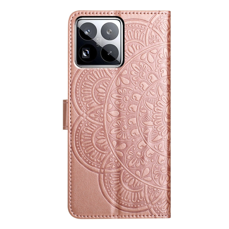 For Xiaomi 15 Pro Flower Embossed Leather Phone Case