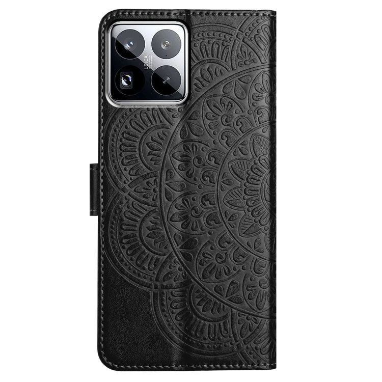 For Xiaomi 15 Pro Flower Embossed Leather Phone Case