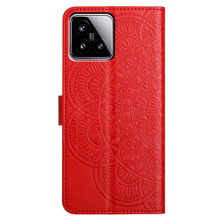 For Xiaomi 15 Flower Embossed Leather Phone Case