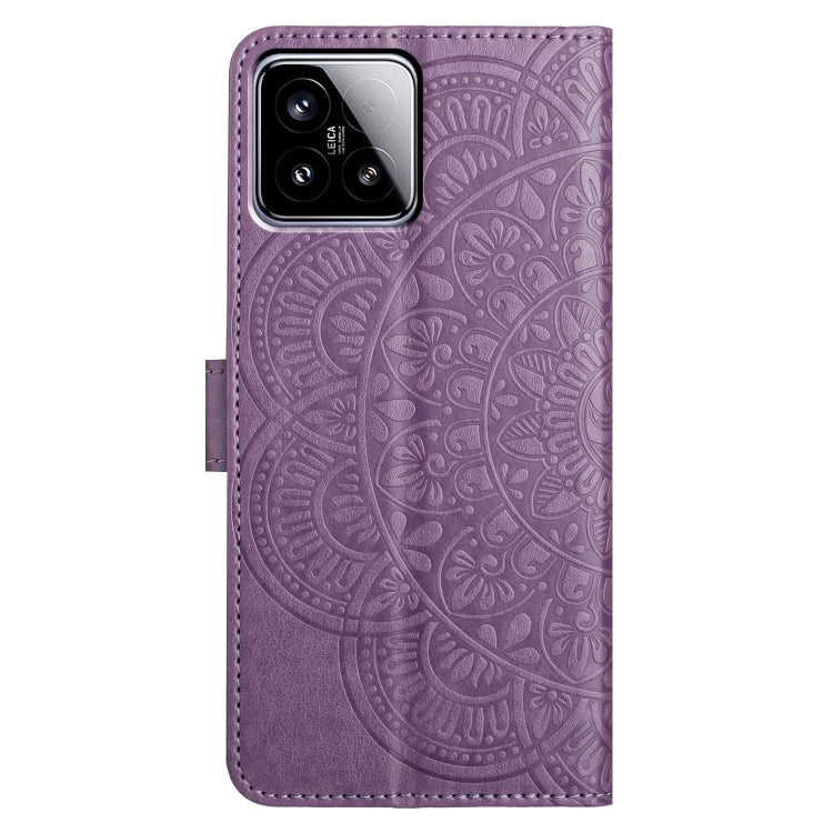 For Xiaomi 15 Flower Embossed Leather Phone Case