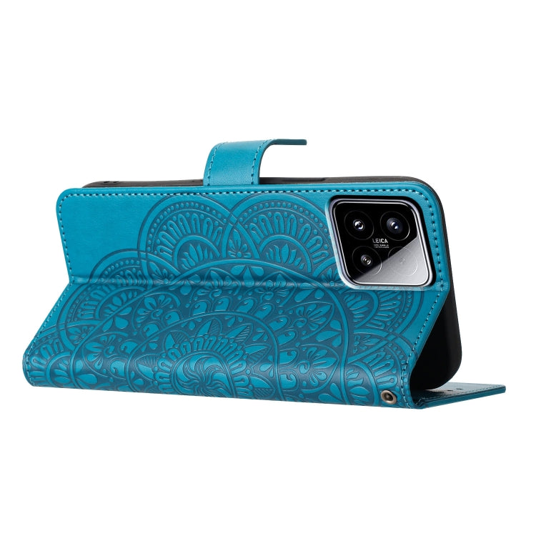 For Xiaomi 15 Flower Embossed Leather Phone Case