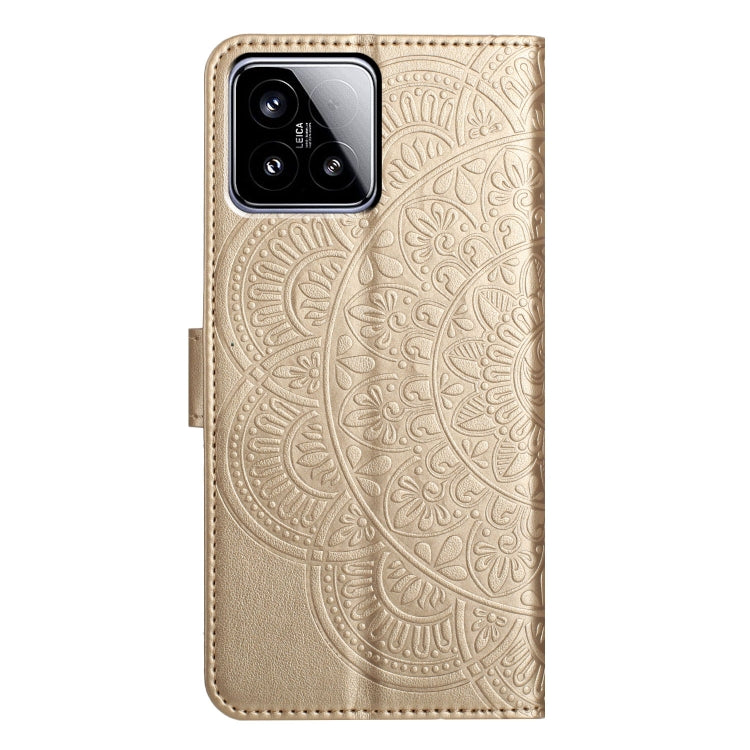 For Xiaomi 15 Flower Embossed Leather Phone Case