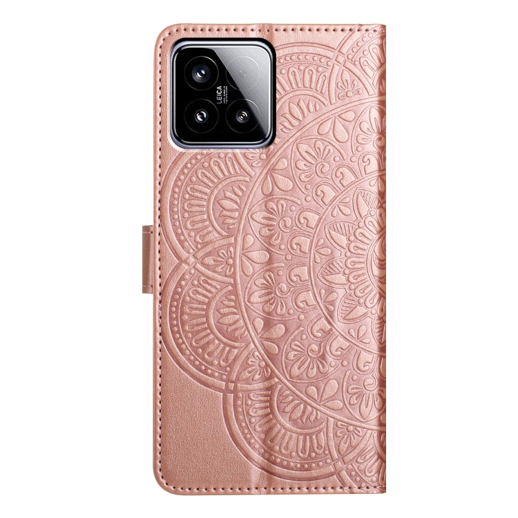 For Xiaomi 15 Flower Embossed Leather Phone Case