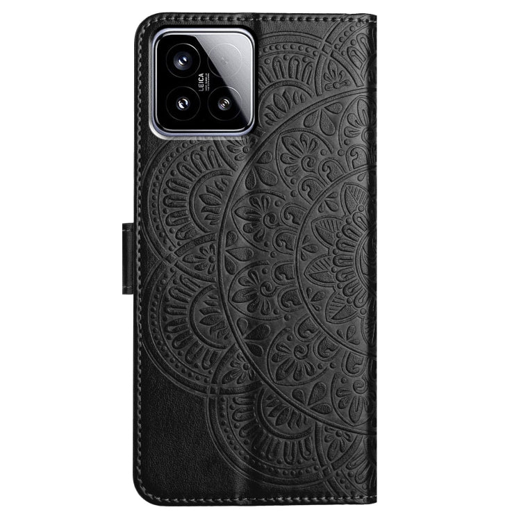 For Xiaomi 15 Flower Embossed Leather Phone Case