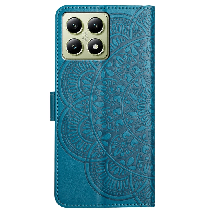 For Xiaomi 14T Pro Flower Embossed Leather Phone Case