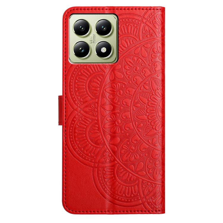For Xiaomi 15T Pro 5G Flower Embossed Leather Phone Case