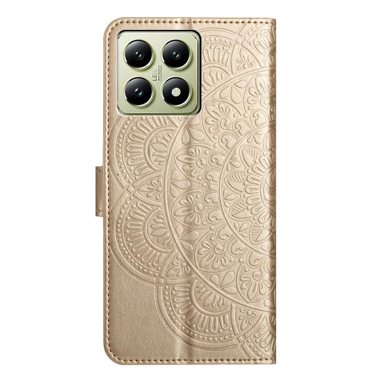 For Xiaomi 15T Pro 5G Flower Embossed Leather Phone Case