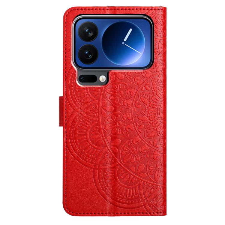 For Xiaomi 17 Pro Max Flower Embossed Leather Phone Case