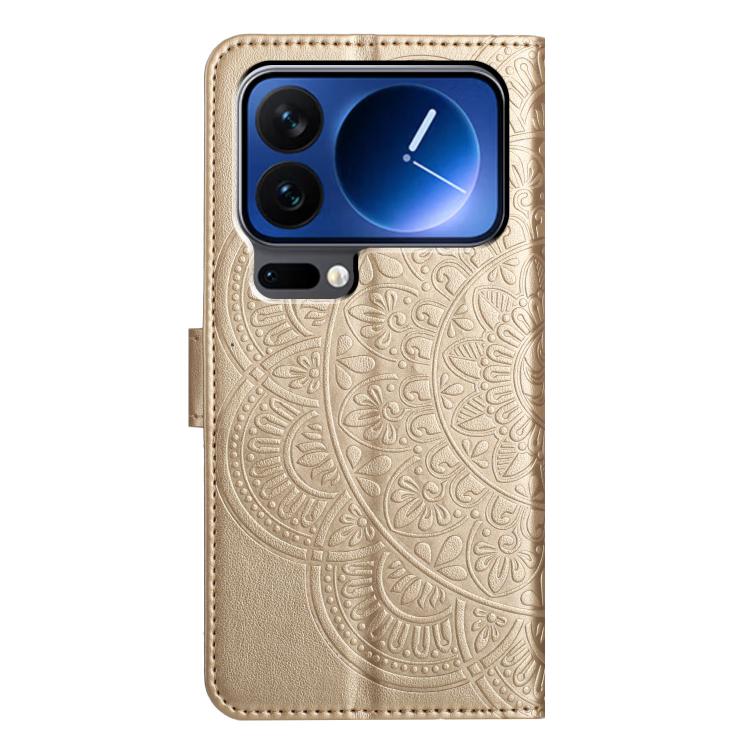 For Xiaomi 17 Pro Max Flower Embossed Leather Phone Case