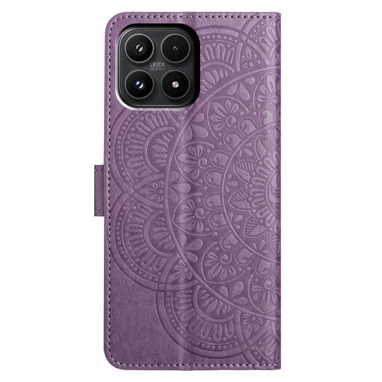 For Xiaomi 17 Flower Embossed Leather Phone Case