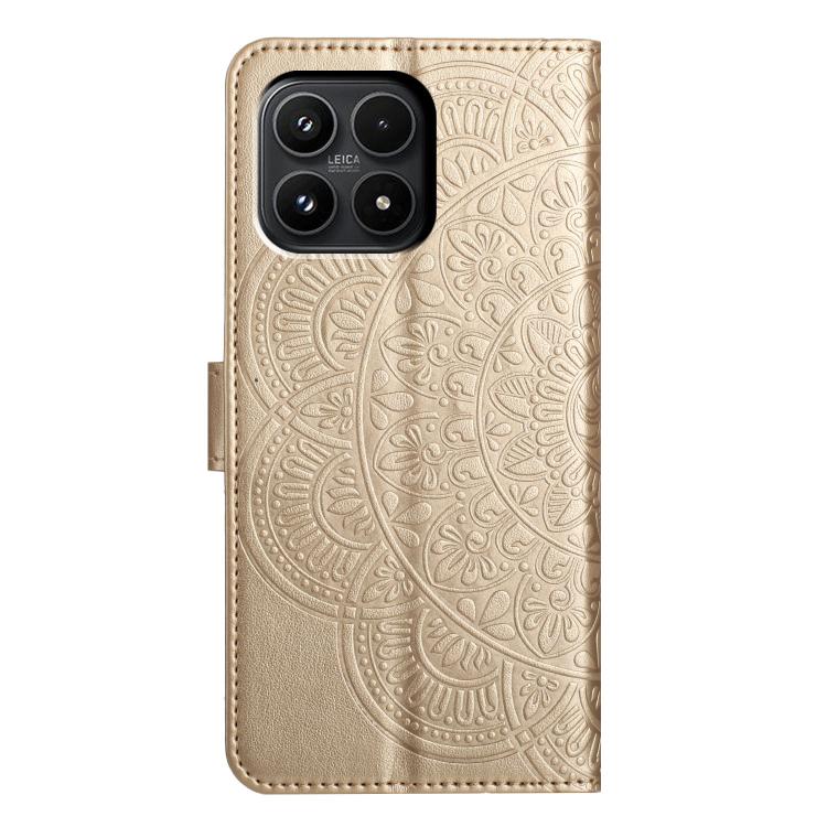 For Xiaomi 17 Flower Embossed Leather Phone Case