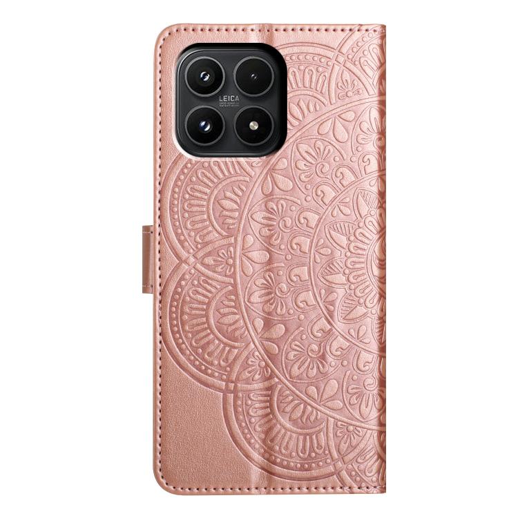 For Xiaomi 17 Flower Embossed Leather Phone Case