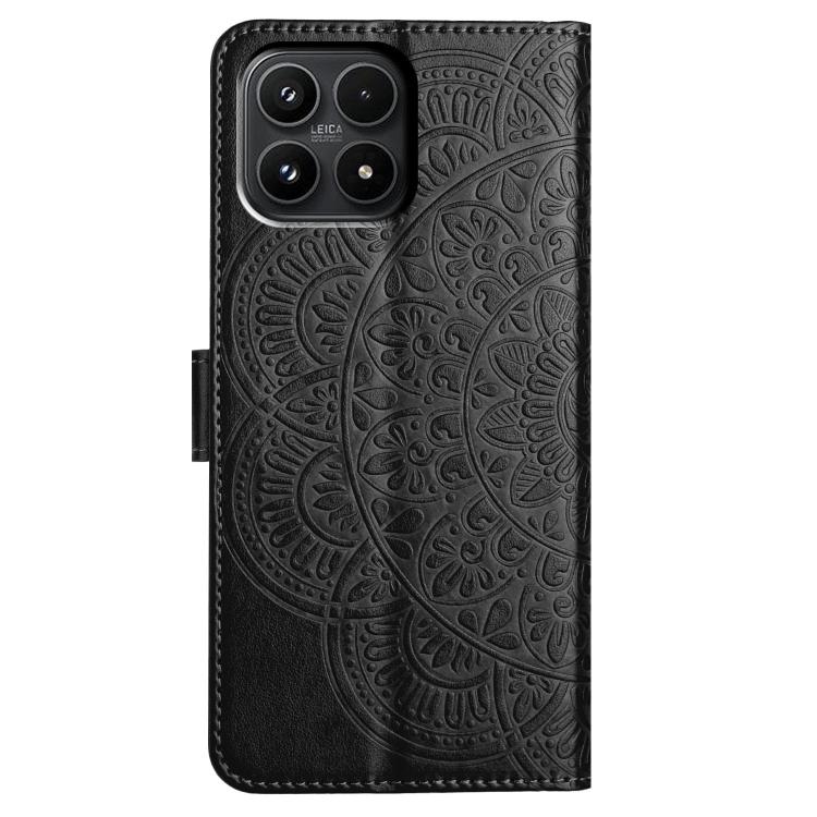 For Xiaomi 17 Flower Embossed Leather Phone Case