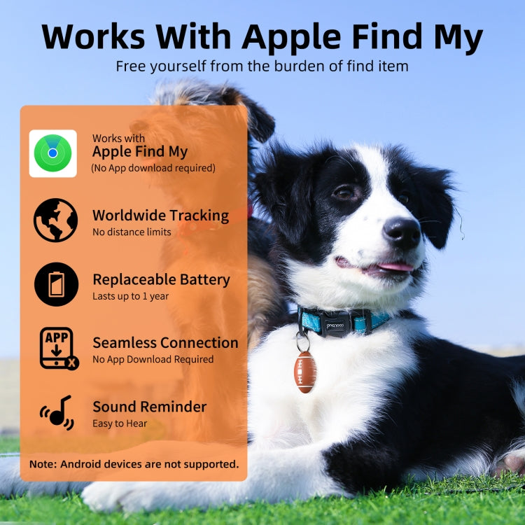 F6 Rugby Shape Global Location Tracker Anti-lost Device - Brown