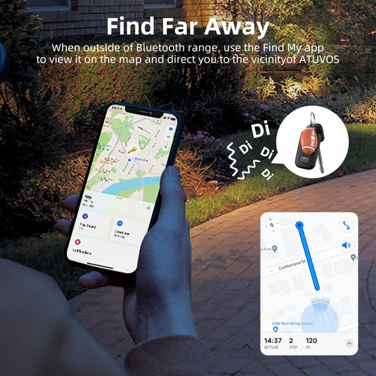F6 Rugby Shape Global Location Tracker Anti-lost Device - Brown