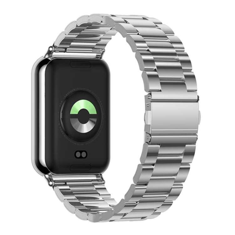 For Xiaomi Band 10 Pro / Redmi Watch 6 / 5 Three Beads Stainless Steel Metal Watch Band