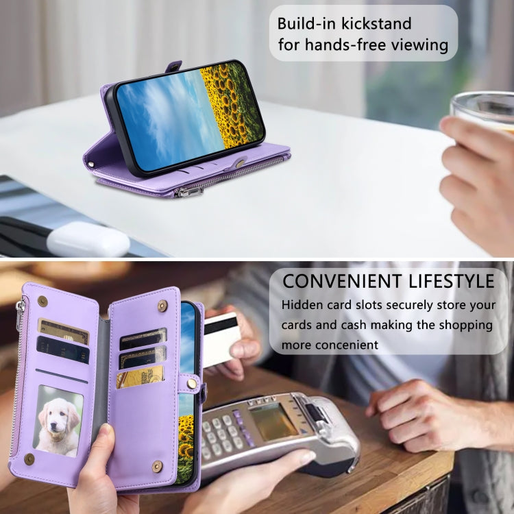 For Xiaomi 15 Leather Stitching Multi-card Slot Zipper Phone Case