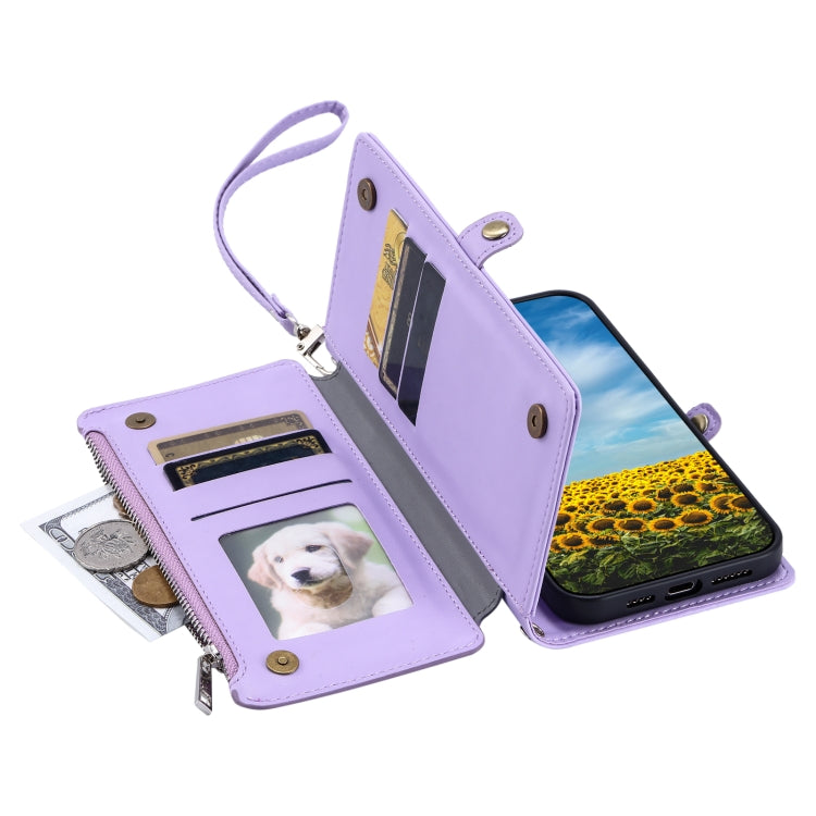 For Xiaomi 15 Pro Leather Stitching Multi-card Slot Zipper Phone Case