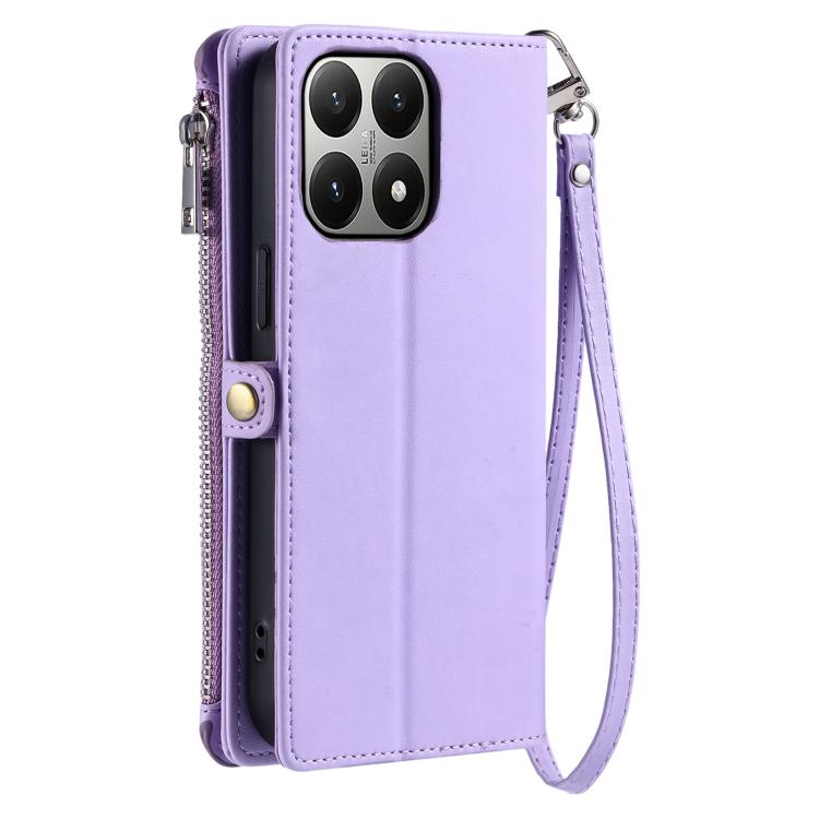 For Xiaomi 15T Pro Leather Stitching Multi-card Slot Zipper Phone Case