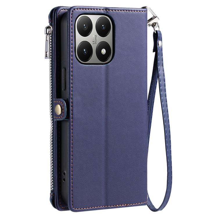 For Xiaomi 15T Pro Leather Stitching Multi-card Slot Zipper Phone Case