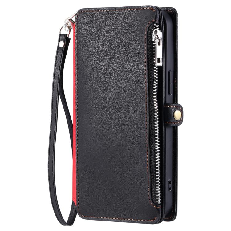 For Xiaomi 15T Pro Leather Stitching Multi-card Slot Zipper Phone Case