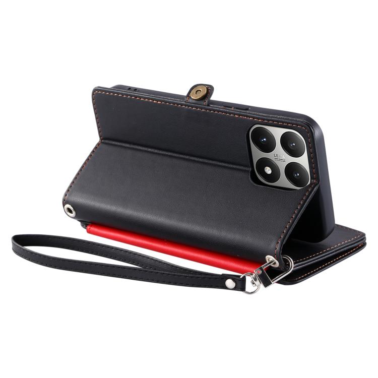 For Xiaomi 15T Pro Leather Stitching Multi-card Slot Zipper Phone Case