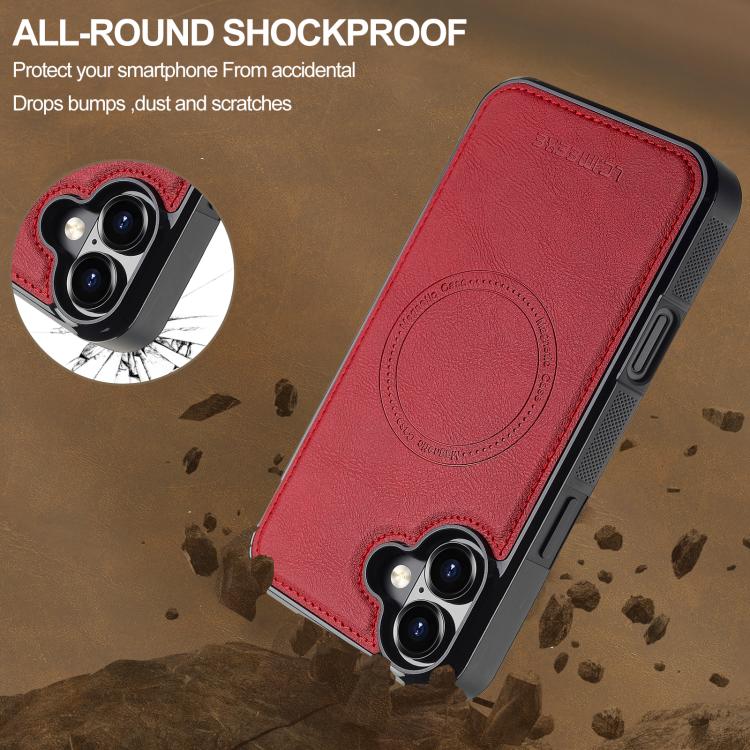 For iPhone 17 LC.IMEEKE Magsafe Phone Case