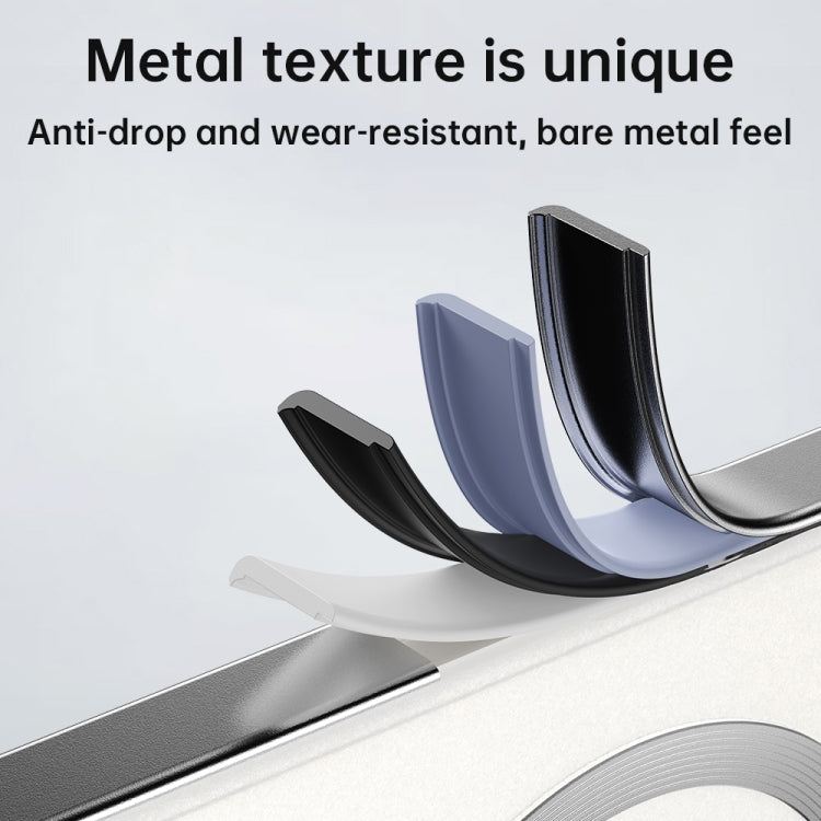 For Google Pixel 8 Pro Irregular Alloy Frame Fosted Translucent MagSafe Phone Case