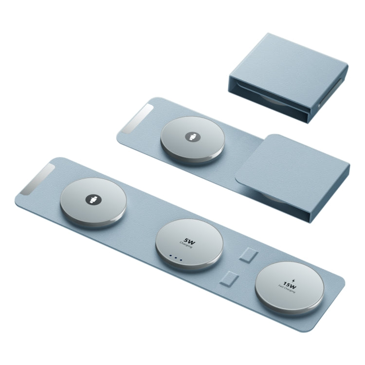 H34 15W 3 in 1 MagSafe Magnetic Folding Wireless Charger