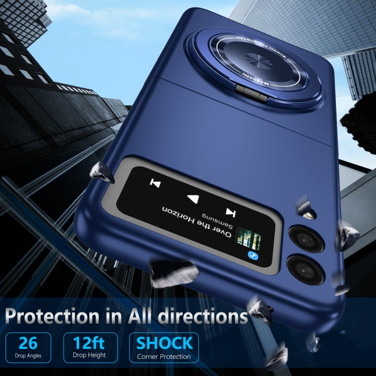 For Samsung Galaxy Z Flip3 360 Rotation Ring Holder MagSafe Shockproof PC Phone Case