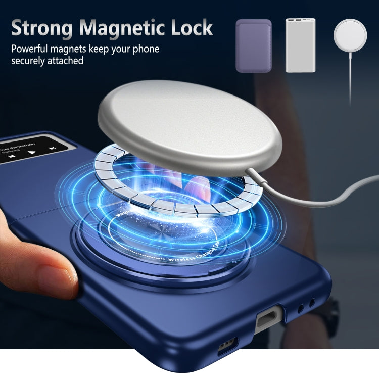 For Samsung Galaxy Z Flip3 360 Rotation Ring Holder MagSafe Shockproof PC Phone Case
