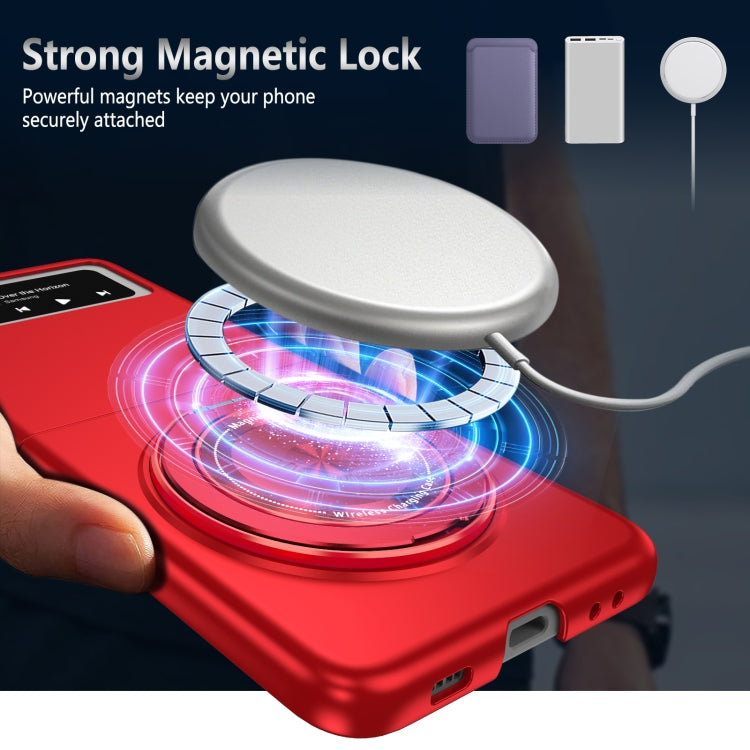 For Samsung Galaxy Z Flip3 360 Rotation Ring Holder MagSafe Shockproof PC Phone Case