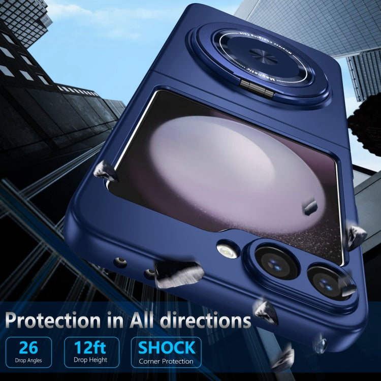 For Samsung Galaxy Z Flip6 / Flip7 FE 360 Rotation Ring Holder MagSafe Shockproof PC Phone Case