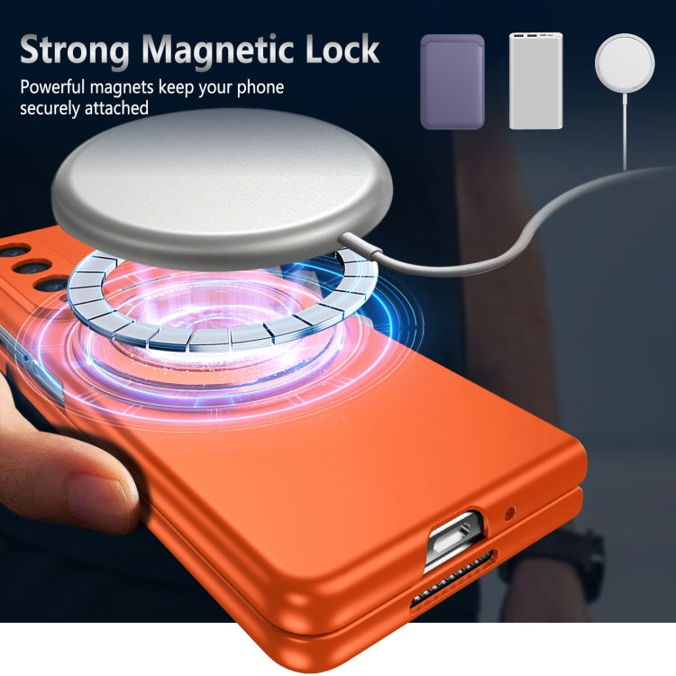 For Samsung Galaxy Z Fold3 360 Rotation Ring Holder MagSafe Shockproof PC Phone Case