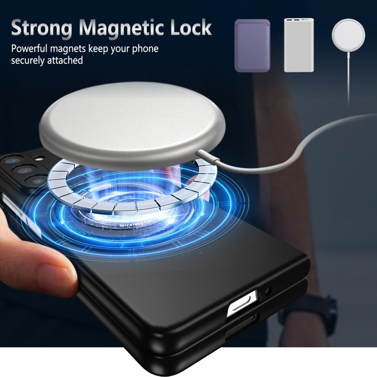 For Samsung Galaxy Z Fold6 360 Rotation Ring Holder MagSafe Shockproof PC Phone Case