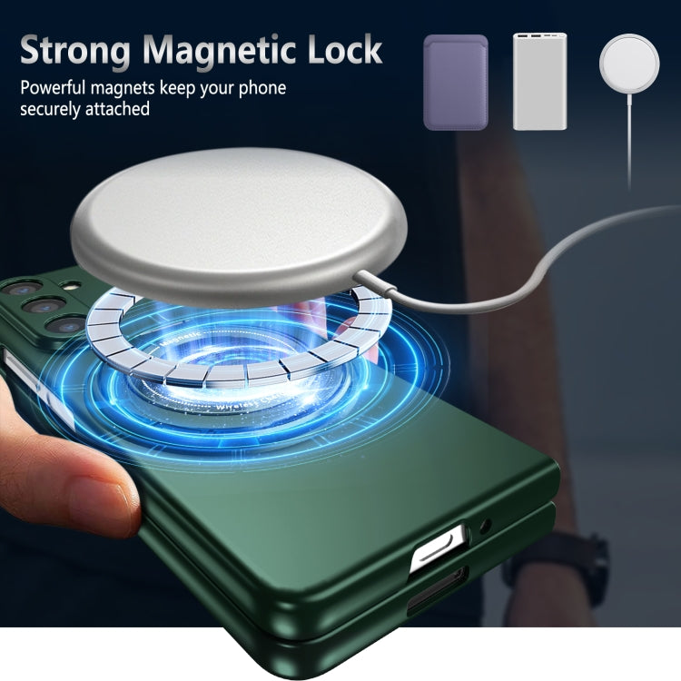 For Samsung Galaxy Z Fold6 360 Rotation Ring Holder MagSafe Shockproof PC Phone Case