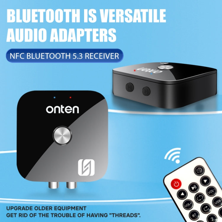 ONTEN BT103 NFC Desktop Bluetooth 5.3 Audio Receiver Adapter - Black