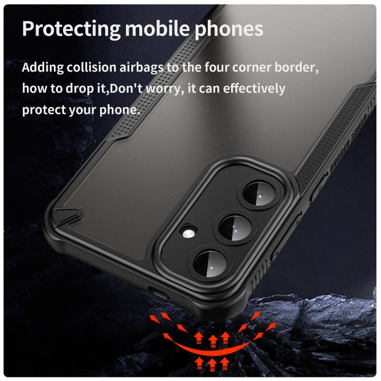 For Samsung Galaxy S24+ 5G Armor Glaze PC Hybrid TPU Phone Case