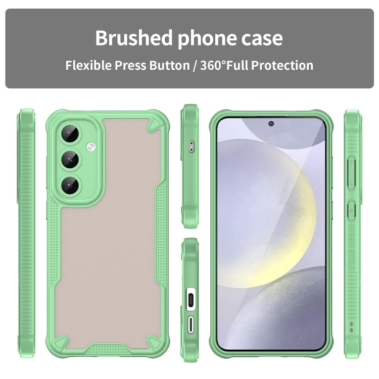 For Samsung Galaxy S24+ 5G Armor Glaze PC Hybrid TPU Phone Case