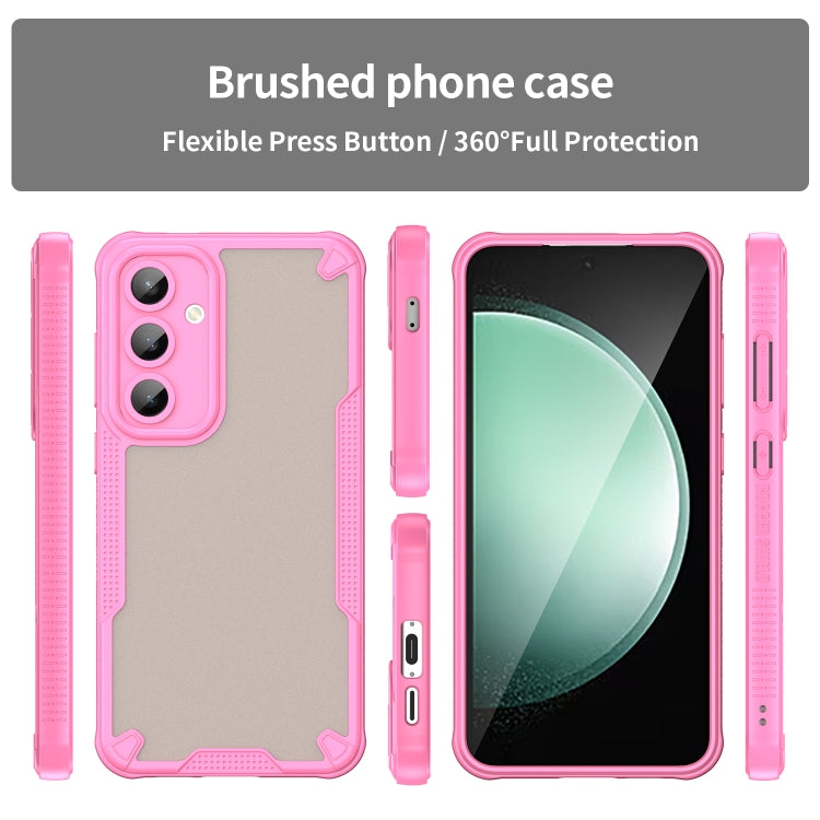 For Samsung Galaxy S24 FE 5G Armor Glaze PC Hybrid TPU Phone Case