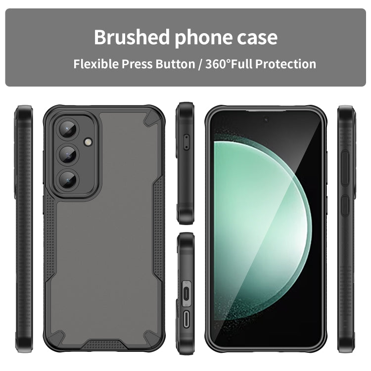 For Samsung Galaxy S24 FE 5G Armor Glaze PC Hybrid TPU Phone Case