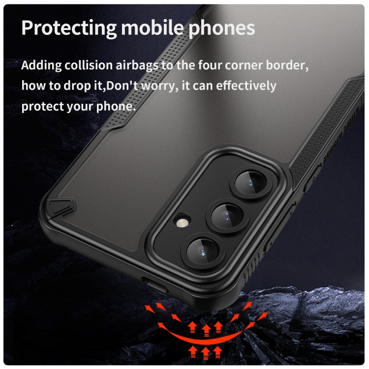 For Samsung Galaxy S24 FE 5G Armor Glaze PC Hybrid TPU Phone Case