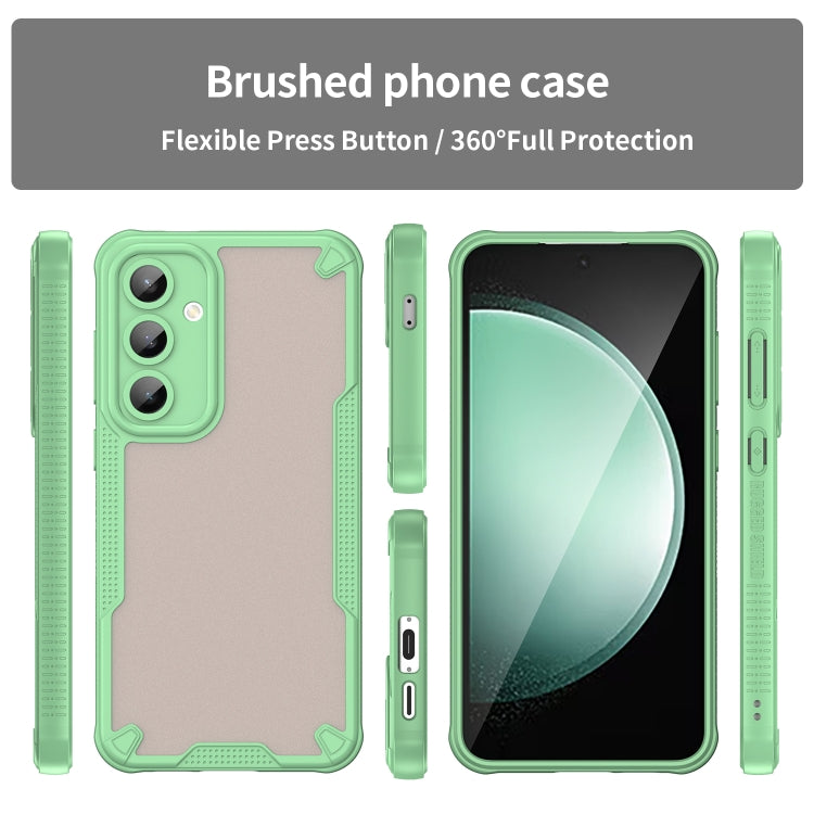 For Samsung Galaxy S24 FE 5G Armor Glaze PC Hybrid TPU Phone Case