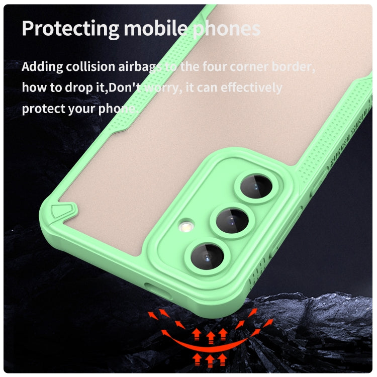 For Samsung Galaxy S24 FE 5G Armor Glaze PC Hybrid TPU Phone Case