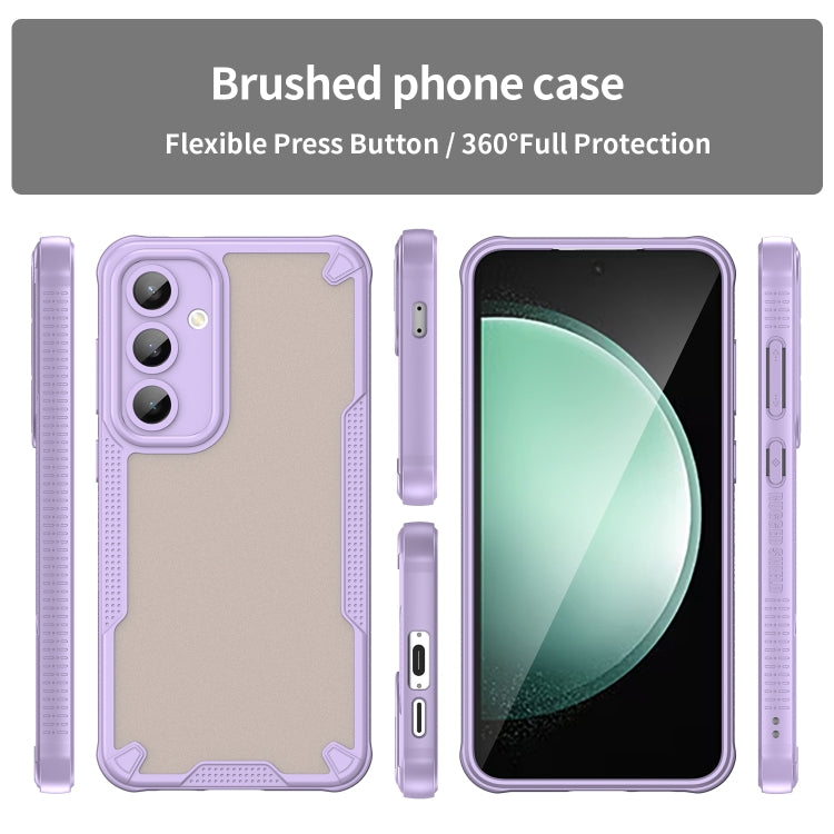 For Samsung Galaxy S24 FE 5G Armor Glaze PC Hybrid TPU Phone Case