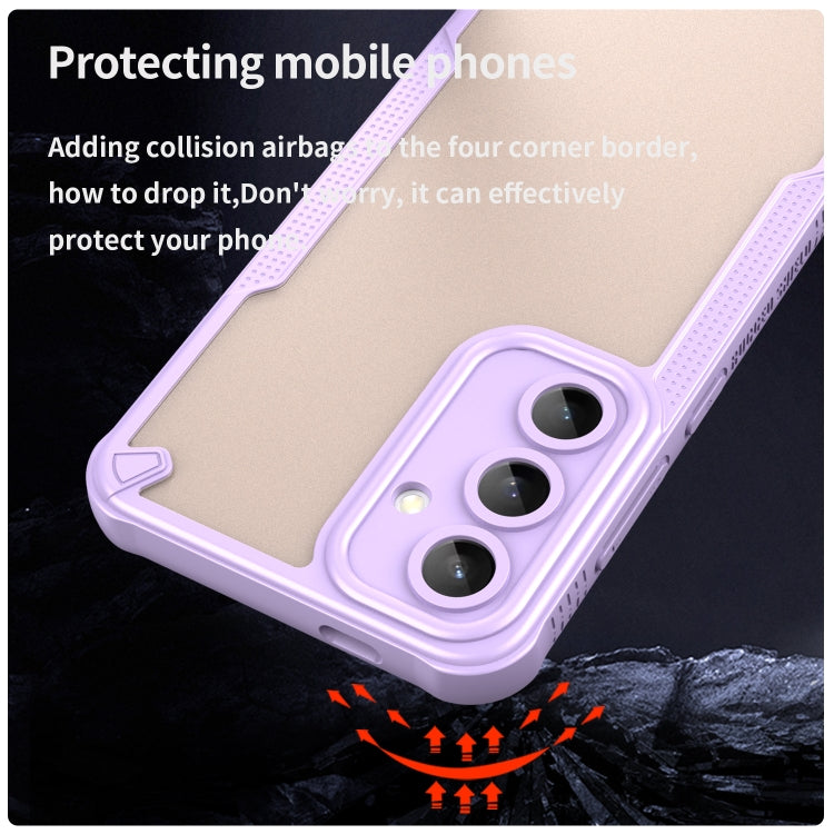For Samsung Galaxy S24 FE 5G Armor Glaze PC Hybrid TPU Phone Case