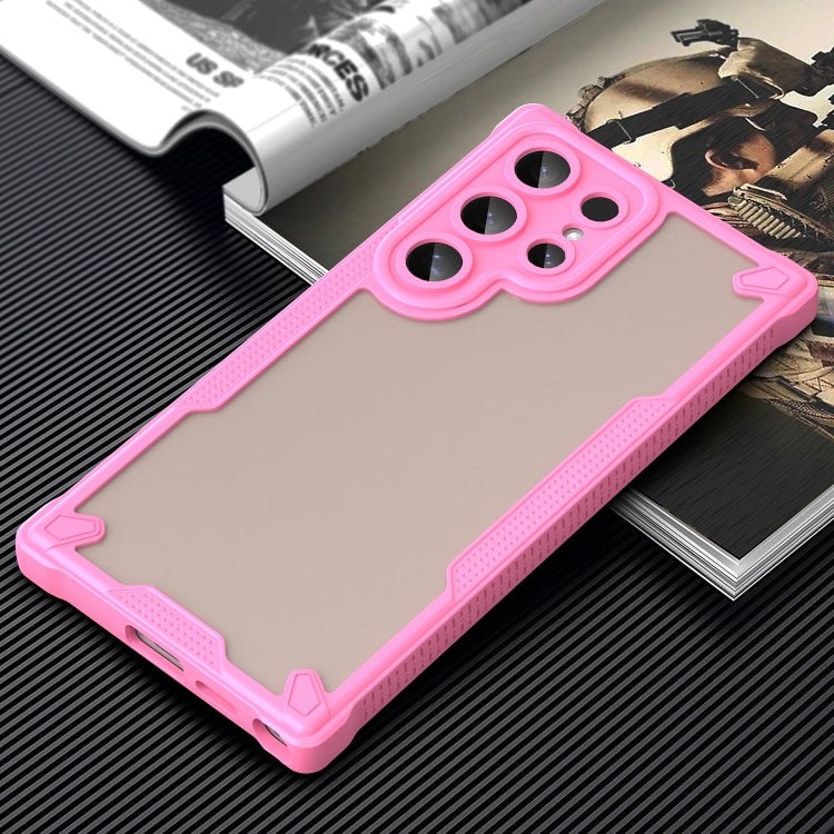 For Samsung Galaxy S24 Ultra 5G Armor Glaze PC Hybrid TPU Phone Case